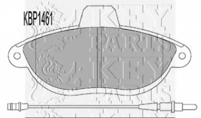 KEY PARTS kbp1461 -  Комплект тормозных колодок, дисковый тормоз
